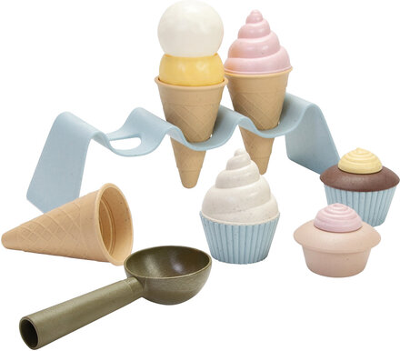 Bio Ice Cream Set In Gift Box Toys Toy Kitchen & Accessories Toy Food & Cakes Multi/mønstret Dantoy*Betinget Tilbud