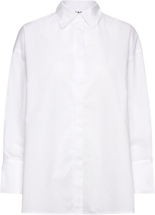 William - Solid Cotton Langermet Skjorte Hvit Day Birger Et Mikkelsen*Betinget Tilbud