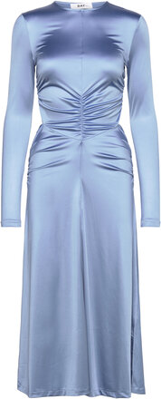 Caron - Glossy Stretch Dresses Evening Dresses Blå Day Birger Et Mikkelsen*Betinget Tilbud