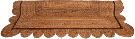 Day Scallop Home Textiles Rugs & Carpets Cotton Rugs & Rag Rugs Brown DAY Home