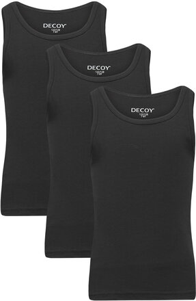 Decoy Girls 3-Pack Singlet Tops T-shirts Sleeveless Black Decoy