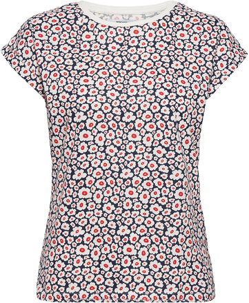 T-Shirt Visby Daisy Blouses Short-sleeved Multi/mønstret DEDICATED*Betinget Tilbud