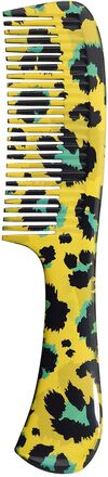 Denman Deluxe Dpc6 Rake Comb Yellow Leopard Beauty Men Hair Styling Combs And Brushes Multi/patterned Denman