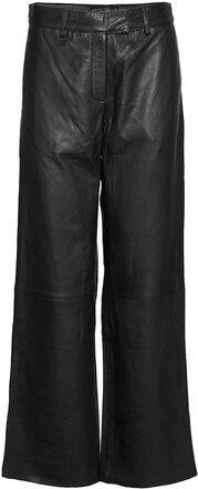 Pants Bottoms Trousers Leather Leggings-Bukser Black DEPECHE