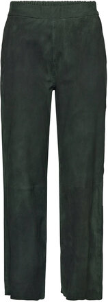 Pants Bottoms Trousers Leather Leggings-Bukser Green DEPECHE