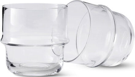 Unda Glas 2 Pack Home Tableware Glass Drinking Glass Nude Design House Stockholm