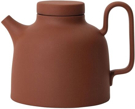 Sand Tea Pot Inc. Tea Strainer Home Tableware Jugs & Carafes Teapots Brown Design House Stockholm