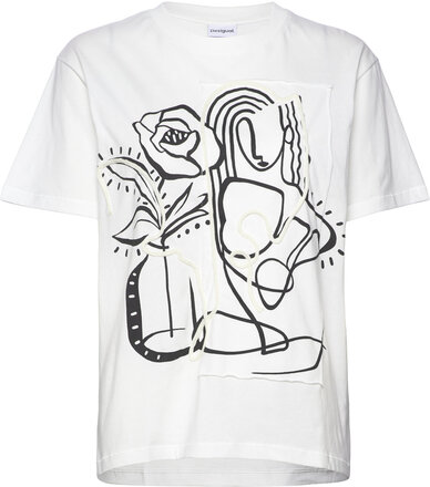 Tristan Tops T-shirts & Tops Short-sleeved White Desigual