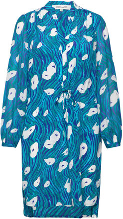 Dvf Sonoya Dress Kort Kjole Blue Diane Von Furstenberg