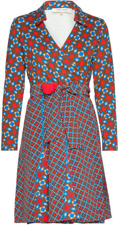 Dvf Dublin Wrap Dress Kort Klänning Multi/patterned Diane Von Furstenberg