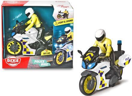 Swedish Police Bike Toys Toy Cars & Vehicles Multi/patterned Dickie Toys