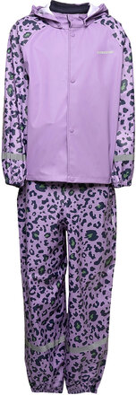 Slaskeman Pr Set 5 Outerwear Rainwear Rainwear Sets Lilla Didriksons*Betinget Tilbud