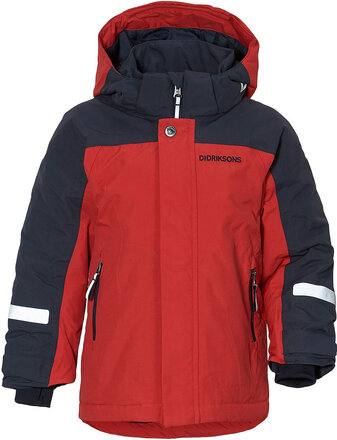 Neptun Kids Jkt Outerwear Snow/ski Clothing Snow/ski Jacket Rød Didriksons*Betinget Tilbud