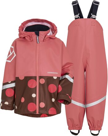 Waterman Pr Kd Set5 Sport Rainwear Rainwear Sets Pink Didriksons