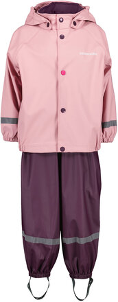 Slaskeman Kids Set 9 Sport Rainwear Rainwear Sets Pink Didriksons