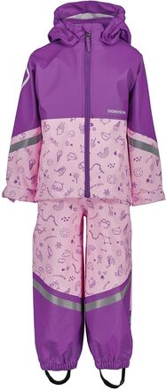 Waterman Pr Kids 8 Sport Rainwear Rainwear Sets Purple Didriksons