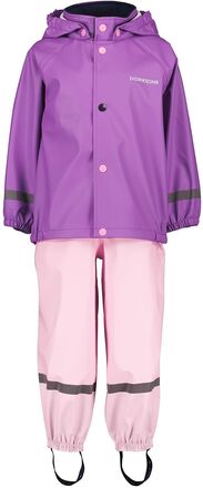 Slaskeman Kids Set 2 Sport Rainwear Rainwear Sets Purple Didriksons