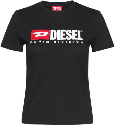 T-Sli-Div T-Shirt Tops T-shirts & Tops Short-sleeved Black Diesel