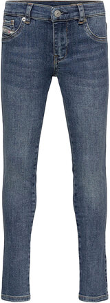 Dhary-J Trousers Jeans Skinny Jeans Blå Diesel*Betinget Tilbud