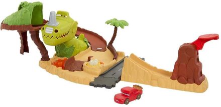 Disney Pixar Cars Disney And Pixar Cars On The Road Dino Playground Playset Toys Toy Cars & Vehicles Race Tracks Multi/patterned Disney Pixar Cars