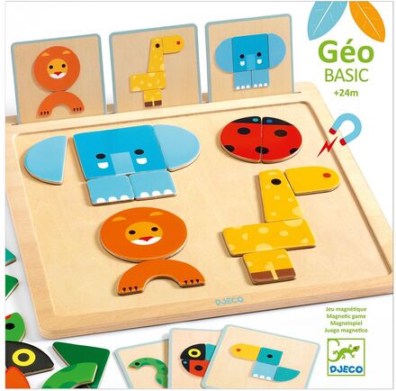 Geobasic, Magnetic Game Toys Puzzles And Games Games Multi/patterned Djeco