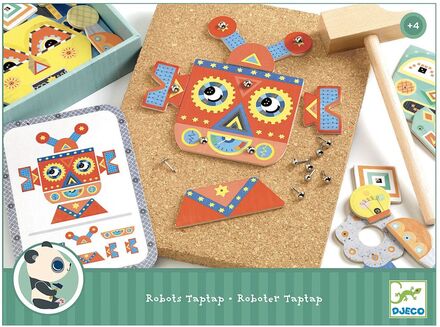 Robots Tap Tap Toys Creativity Drawing & Crafts Craft Craft Sets Multi/patterned Djeco