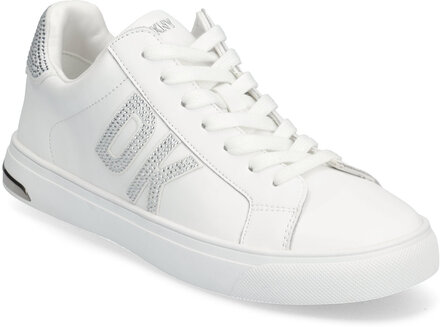 Abeni Rhinest Log Låga Sneakers White DKNY