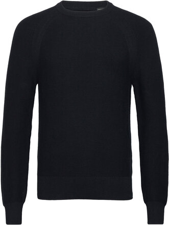 Core Crew Sweater Tops Knitwear Round Necks Black Dockers