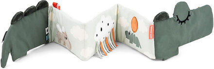 Fold-Out Soft Book Croco Green Toys Kids Books Baby Books Multi/mønstret D By Deer*Betinget Tilbud