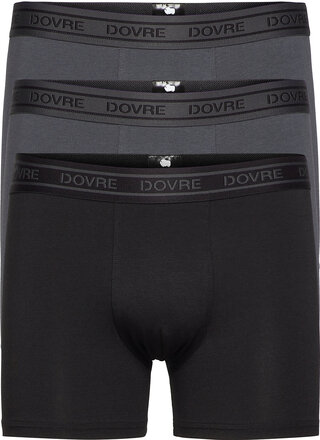 Dovre Tights 3-Pack Bamboo Boxerkalsonger Black Dovre