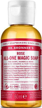 18-In-1 Castile Liquid Soap Rose Beauty Women Home Hand Soap Liquid Hand Soap Nude Dr. Bronner’s