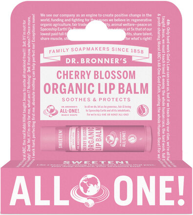 Cherry Blossom Organic Lip Balm Hang Pack Läppbalsam Lip Balm Nude Dr. Bronner’s