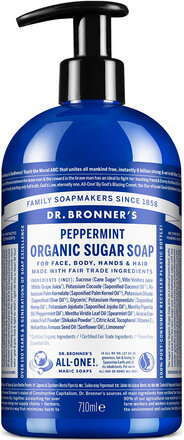 Sugar Soap Peppermint Håndsåpe Nude Dr. Bronner’s*Betinget Tilbud