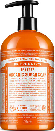 Sugar Soap Tea Tree Beauty WOMEN Home Hand Soap Liquid Hand Soap Nude Dr. Bronner’s*Betinget Tilbud