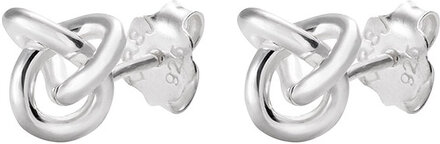 Le Knot Drop Studs Designers Jewellery Earrings Studs Silver Drakenberg Sjölin