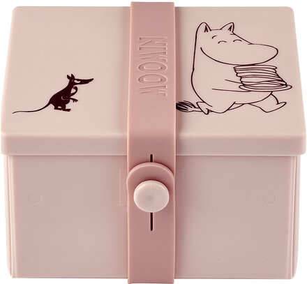 The Moomins Storage/Lunch Box Square Home Kitchen Kitchen Storage Lunch Boxes Pink Moomin