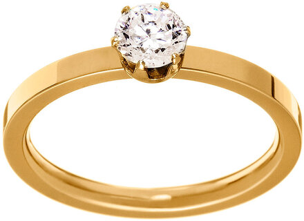 Crown Ring Gold Accessories Kids Jewellery Rings Gull Edblad*Betinget Tilbud
