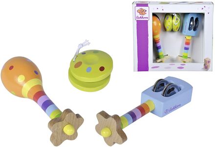 Eichhorn - Music Set With Maracas Toys Musical Instruments Multi/mønstret Eichhorn*Betinget Tilbud