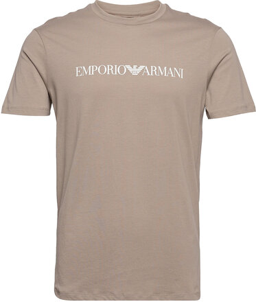 T-Shirt T-shirts Short-sleeved Beige Emporio Armani*Betinget Tilbud