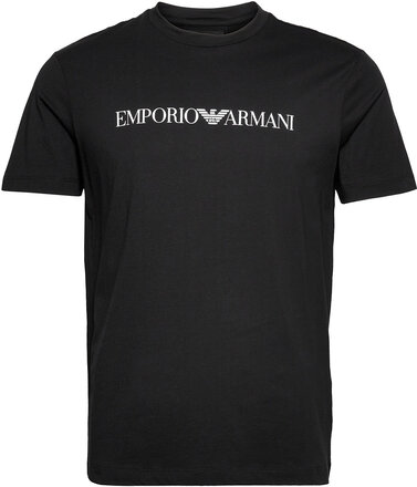 T-Shirt T-shirts Short-sleeved Svart Emporio Armani*Betinget Tilbud