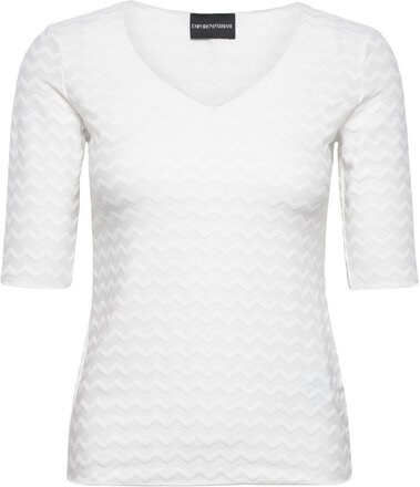Maglia Tops T-shirts & Tops Short-sleeved White Emporio Armani
