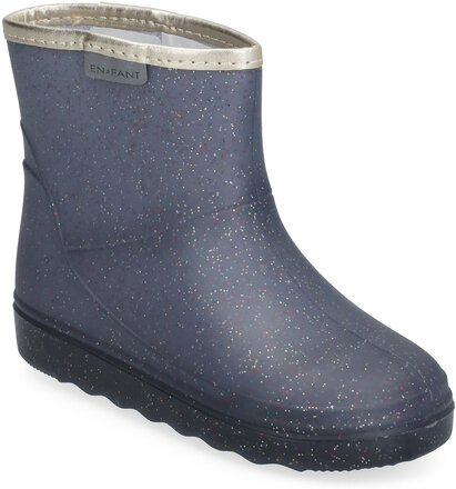 Rain Boots Short Glitter Gummistövlar Blue En Fant