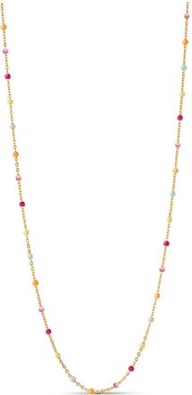 Necklace Lola Accessories Jewellery Necklaces Chain Necklaces Multi/mønstret Enamel Copenhagen*Betinget Tilbud