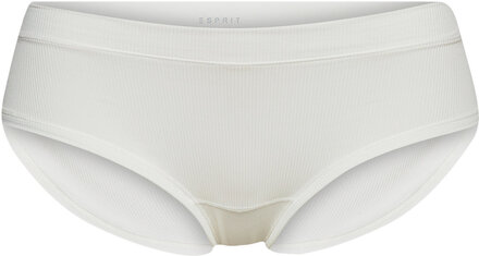 Made Of Recycled Material: Ribbed-Effect Hipster Shorts Truse Brief Truse Hvit Esprit Bodywear Women*Betinget Tilbud