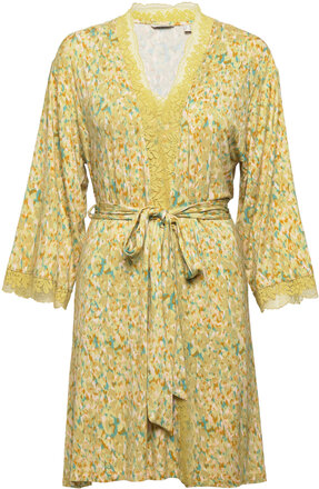 Patterned Jersey Kimono, Lenzing™ Ecovero™ Lingerie Kimonos Multi/mønstret Esprit Bodywear Women*Betinget Tilbud