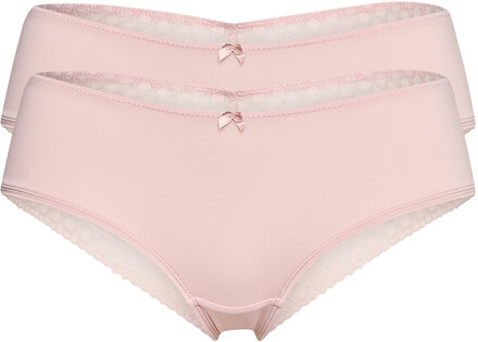 Double Pack: Brazilian Hipster Shorts Trimmed With Lace Truse Brief Truse Rosa Esprit Bodywear Women*Betinget Tilbud