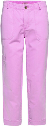 Women Pants Woven Regular Bottoms Trousers Chinos Pink Esprit Casual