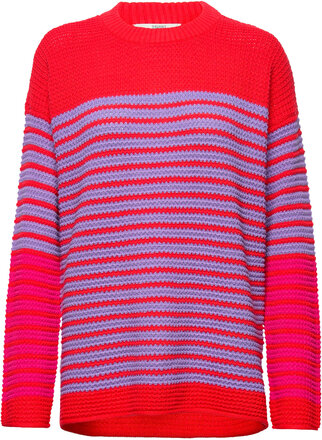 Textured Knitted Jumper Tops Knitwear Jumpers Multi/patterned Esprit Casual