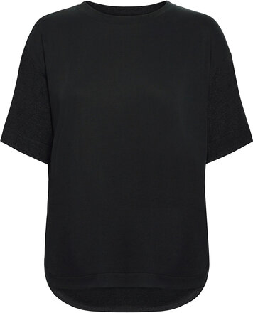 T-Shirt With Lenzing™ Ecovero™ T-shirts & Tops Short-sleeved Grå Esprit Casual*Betinget Tilbud