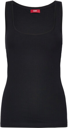 T-Shirts Tops T-shirts & Tops Sleeveless Black Esprit Casual